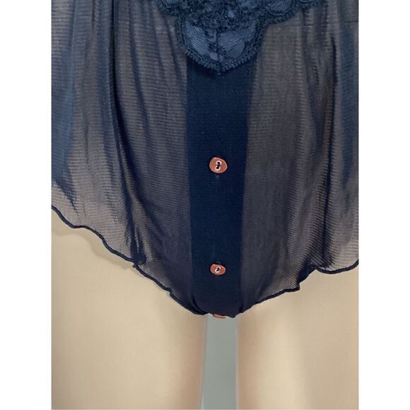 Free People black lace one piece bodysuit. XS. Retails $78 - Picture 7 of 10